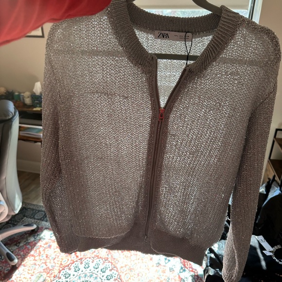 NWOT Zara Sweater Jacket - Picture 2 of 4